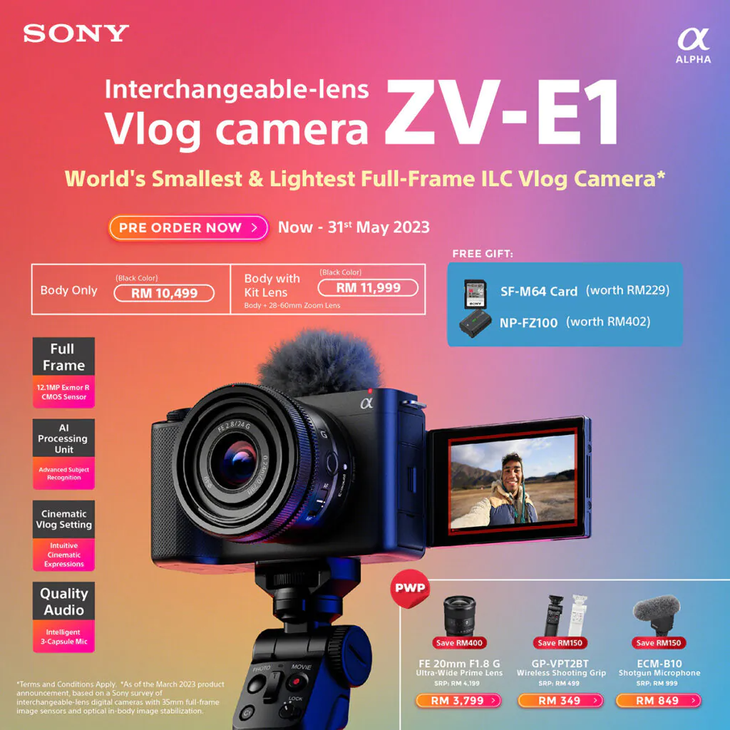 Sony ZV-E1大马售价公布