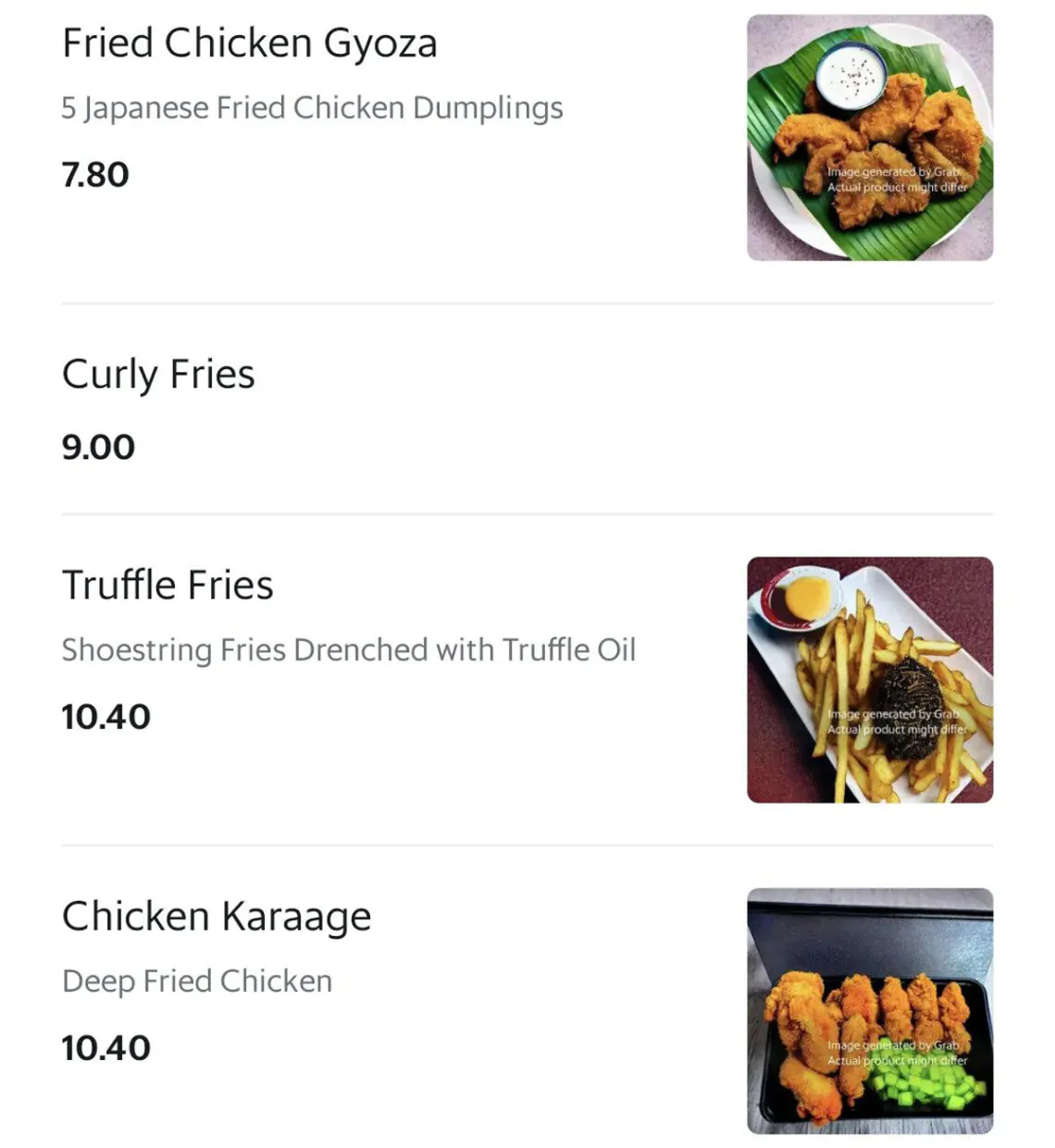 GrabFood Grab Trials AI Generated Food Photos Singapore 2