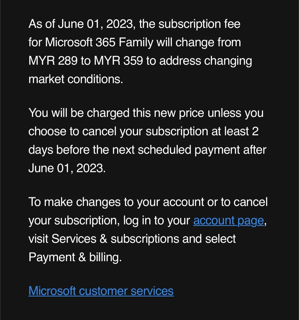 Microsoft 365 price increases