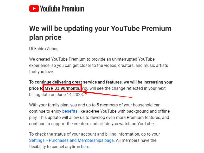 YouTube Premium Naik Harga Rm7