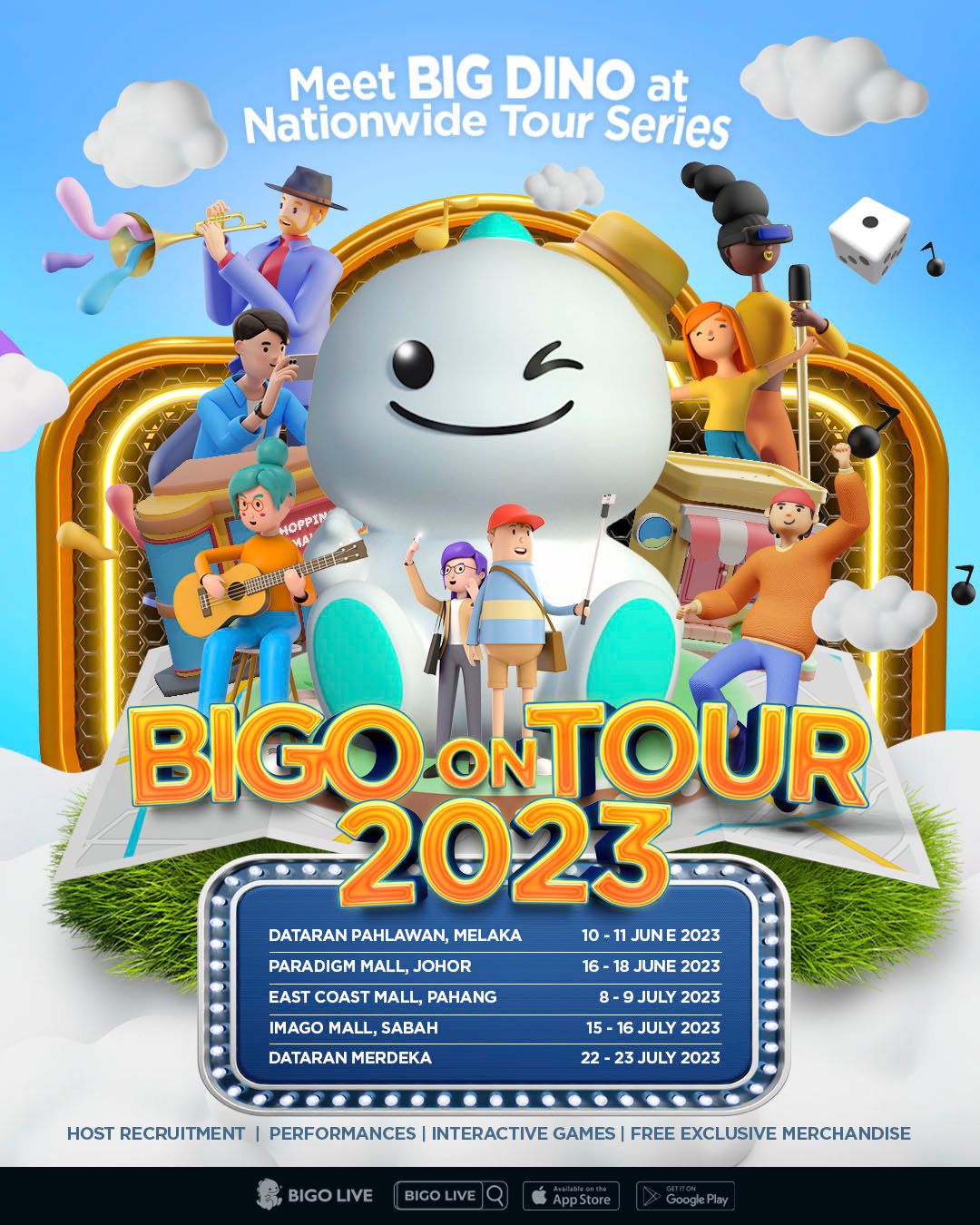 BIGO Giant Dino Tour in Malaysia