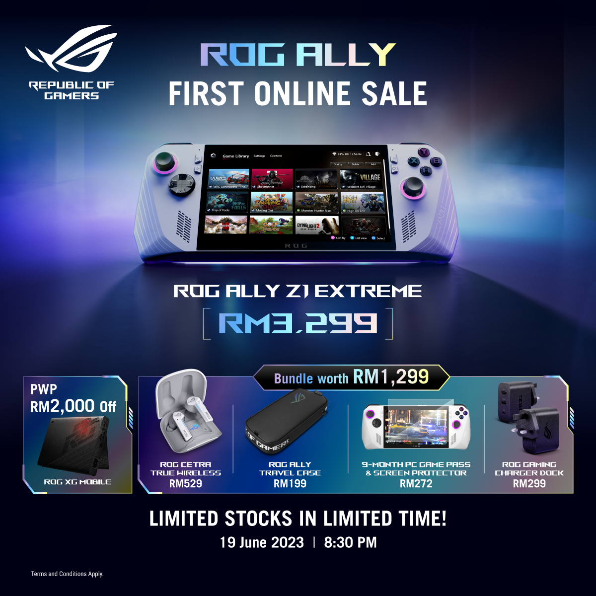 ROG ALLY Official Online sales starting on 19th June 8.30pm
