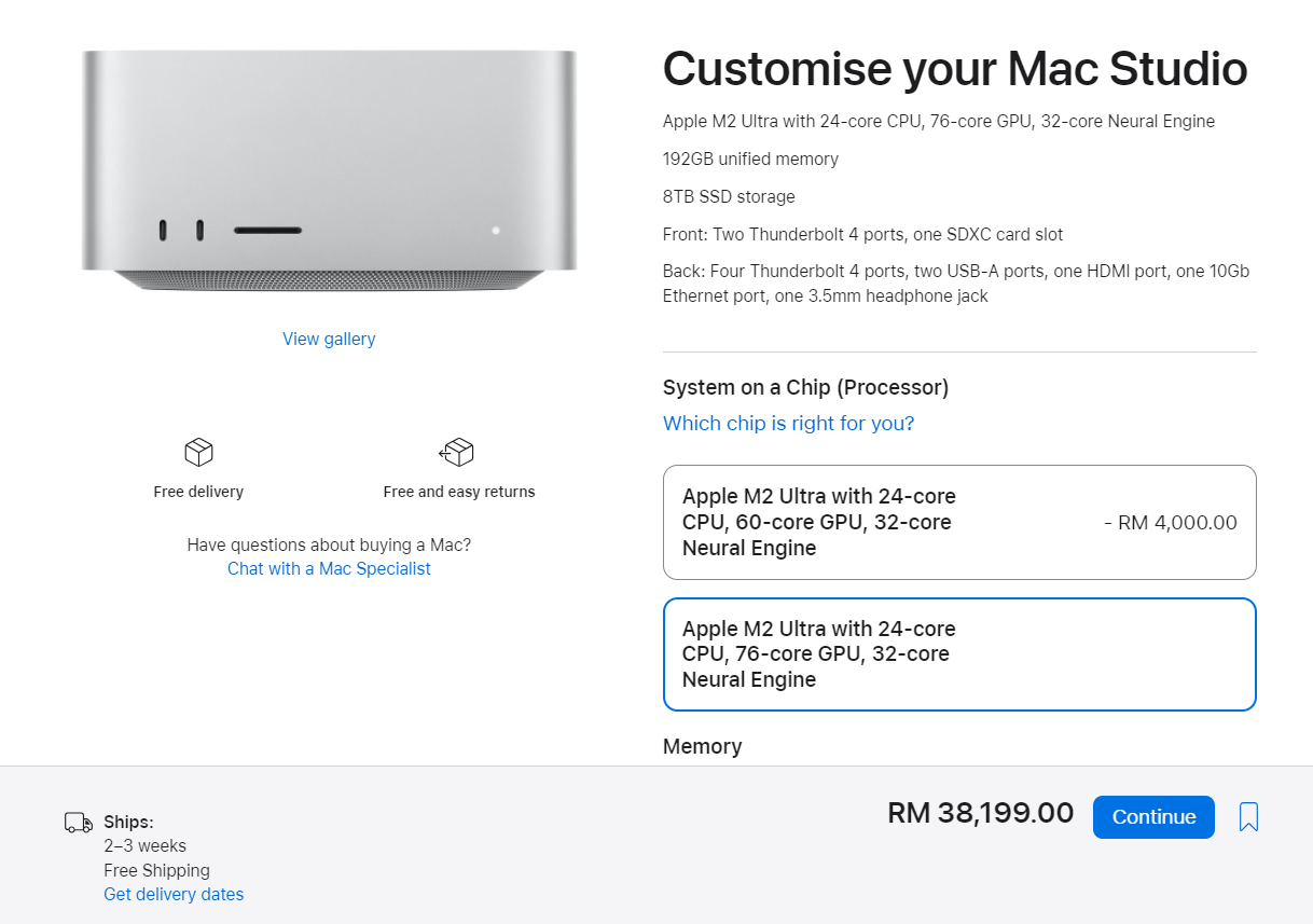 MacStudio price