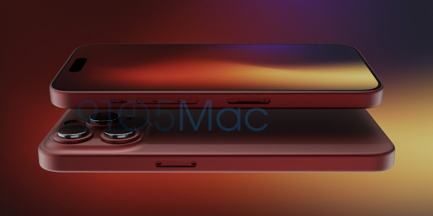 iPhone 15系列青绿色曝光:采用磨砂玻璃材质,或涨100-200美元! 2 red render 1