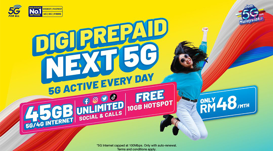 Digi Prepaid NEXT 5G 48预付配套
