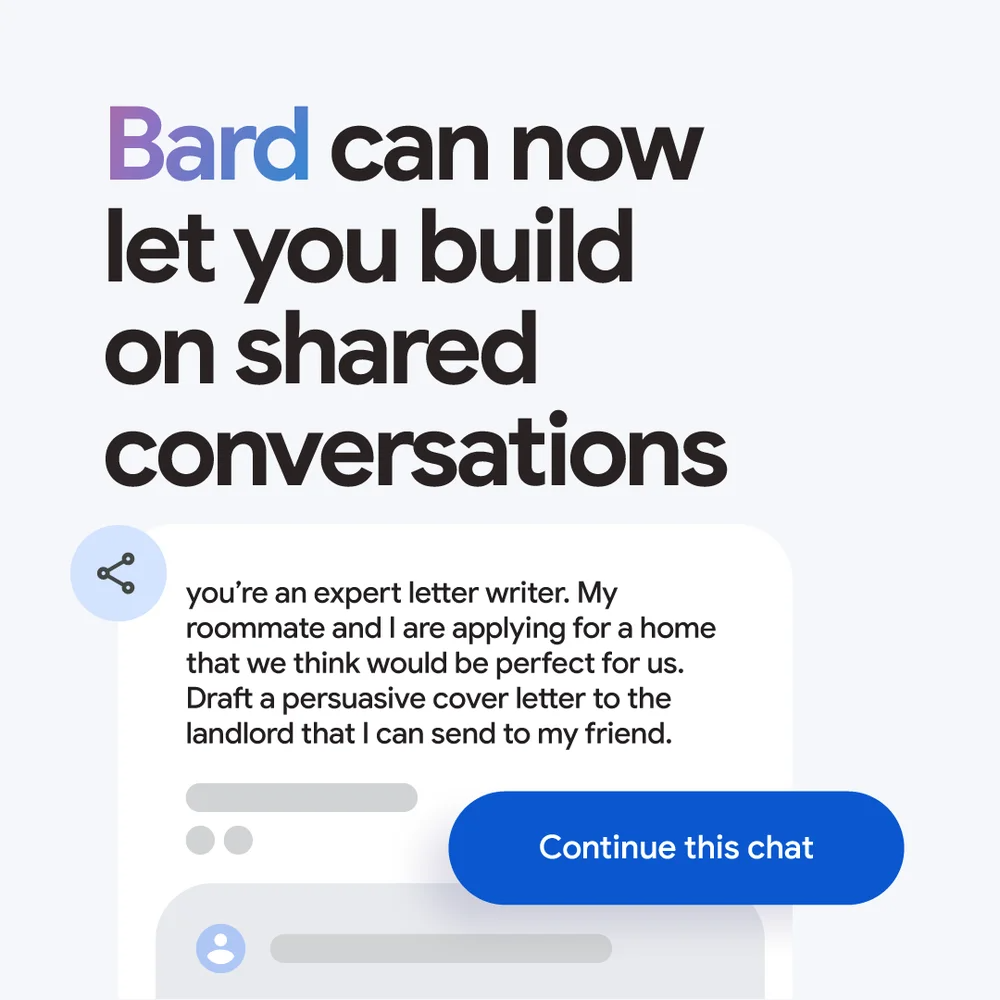 Build on shared conversations 1