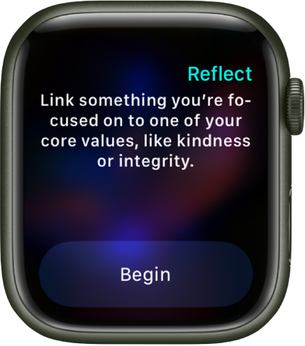 Apple Watch Mindfulness app Reflect