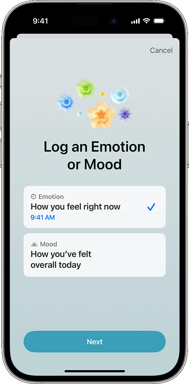 iPhone Health app State of Mind