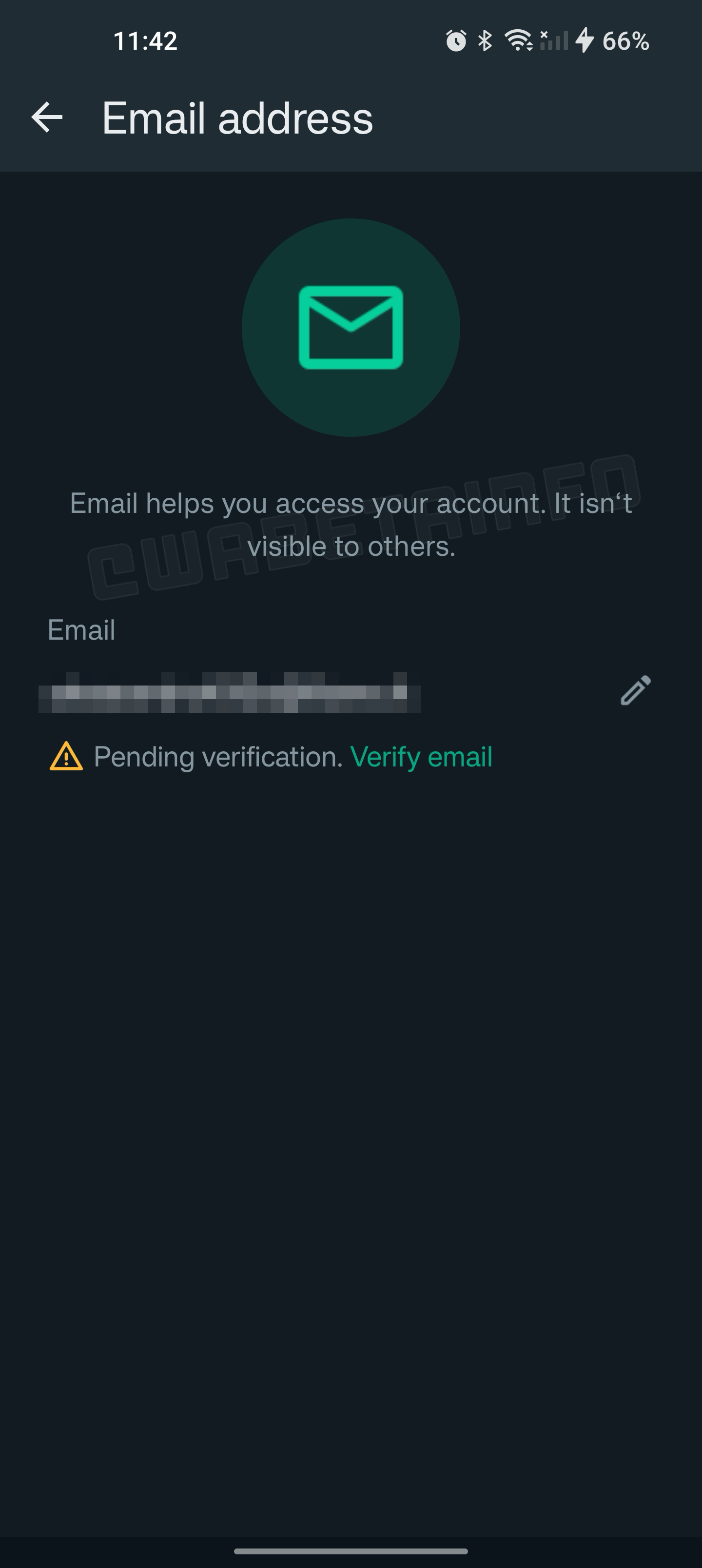 WA EMAIL ADDRESS SECURITY FEATURE ANDROID 1