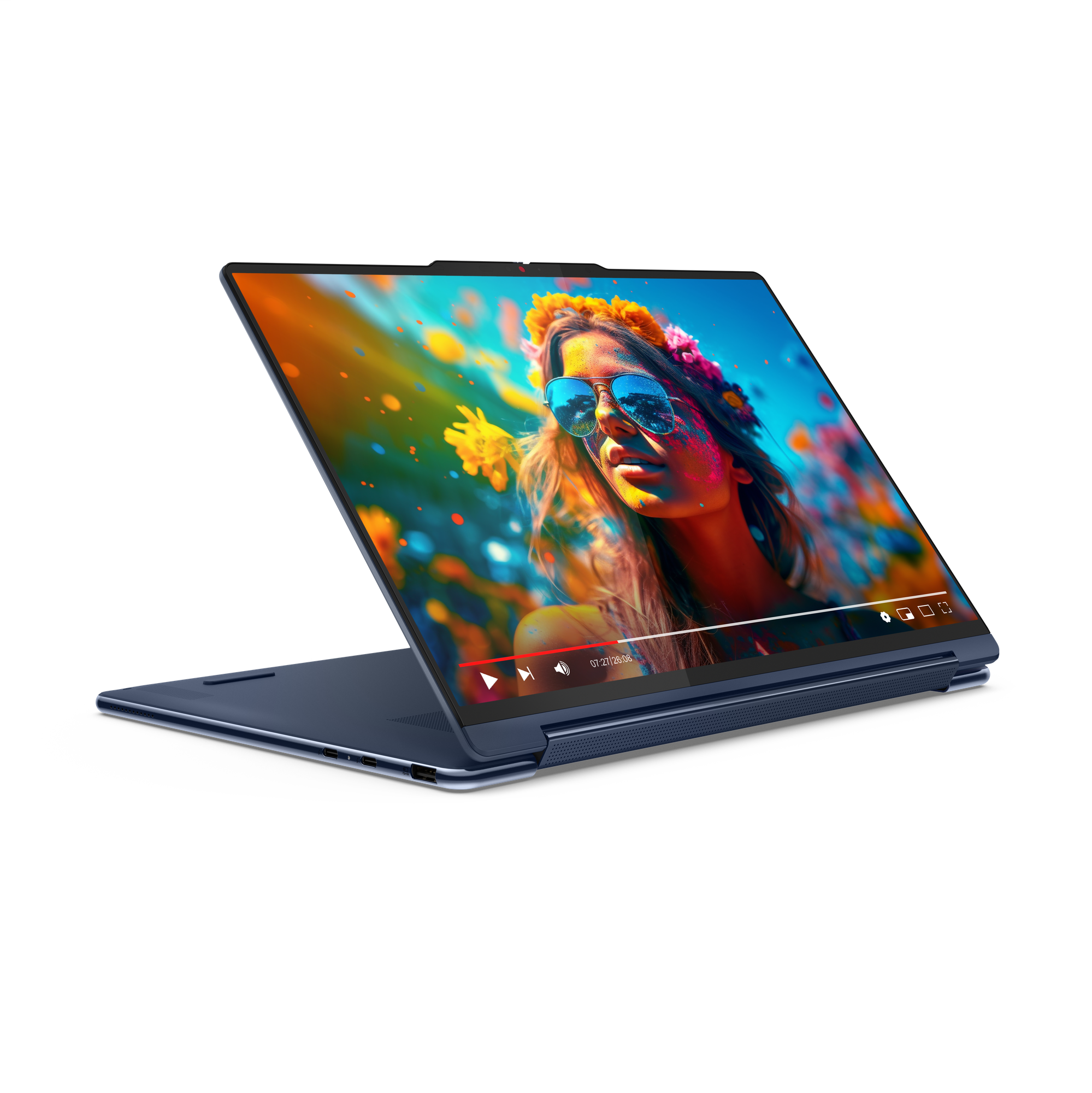 06 Yoga 9i 2 in 1 14 9 Cosmic Blue Display mode 3Q facing right