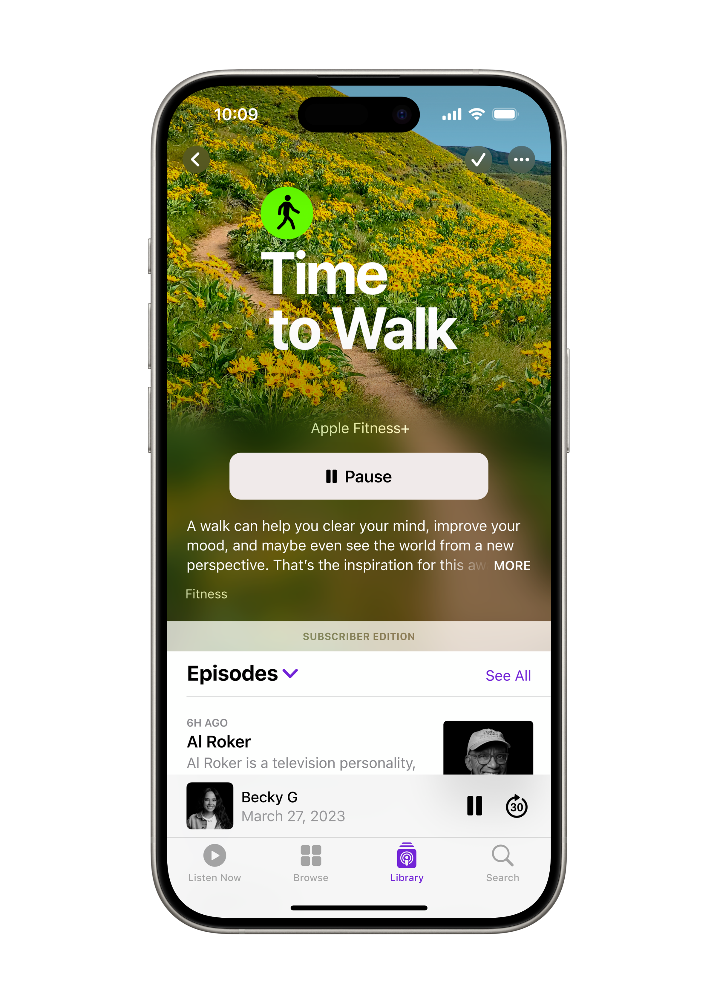 Apple Fitness Plus Time to Walk Podcasts