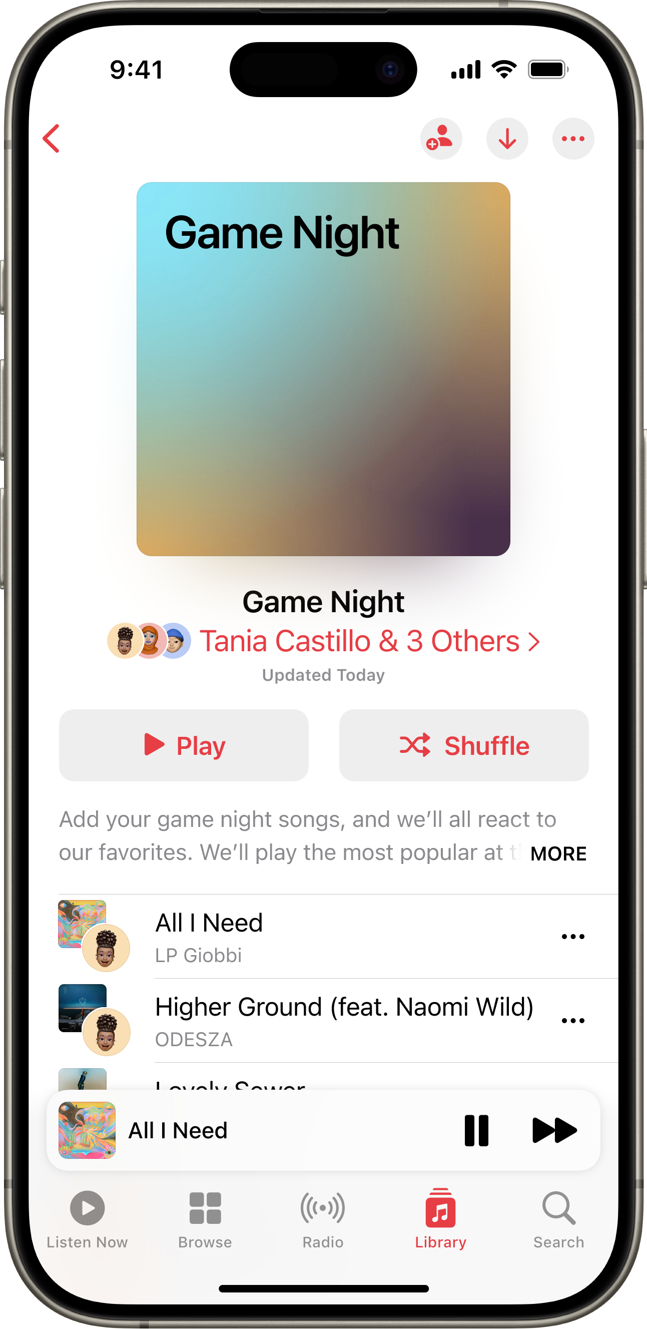 Apple Music Collaborative Playlist