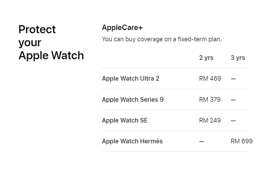 Apple Care+登陆大马！涵盖iPhone、Mac、iPad等产品：订阅起步售价RM149起，期限最长3年！