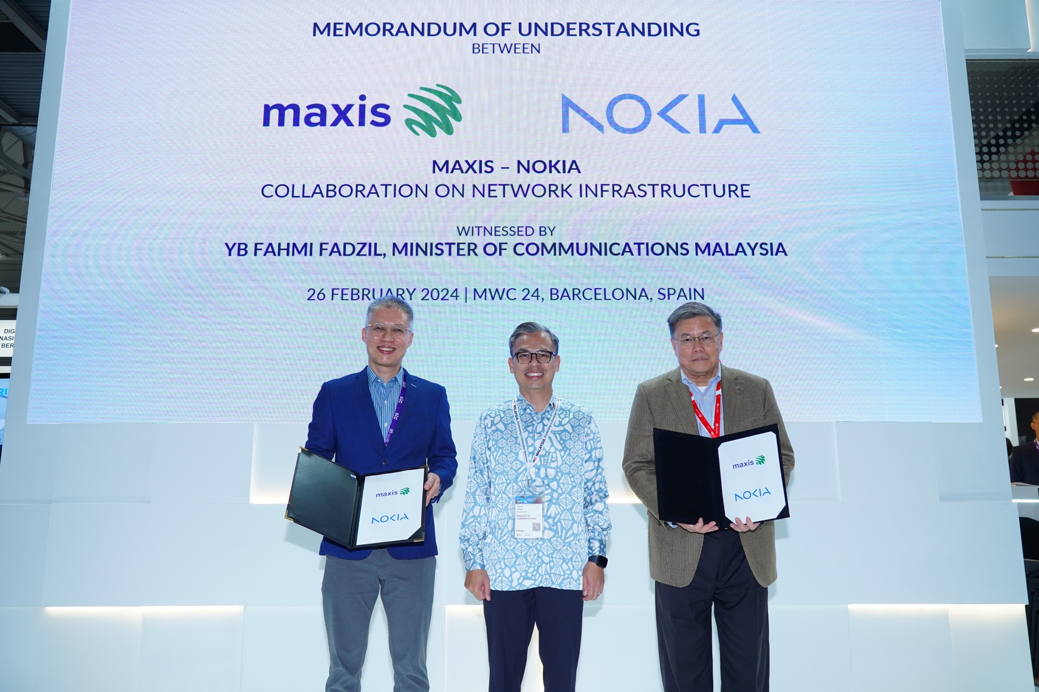 Maxis x Nokia MoU at MWC 2024