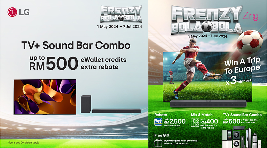 马来西亚LG的Frenzy Bola-Bola 2024 促销活动