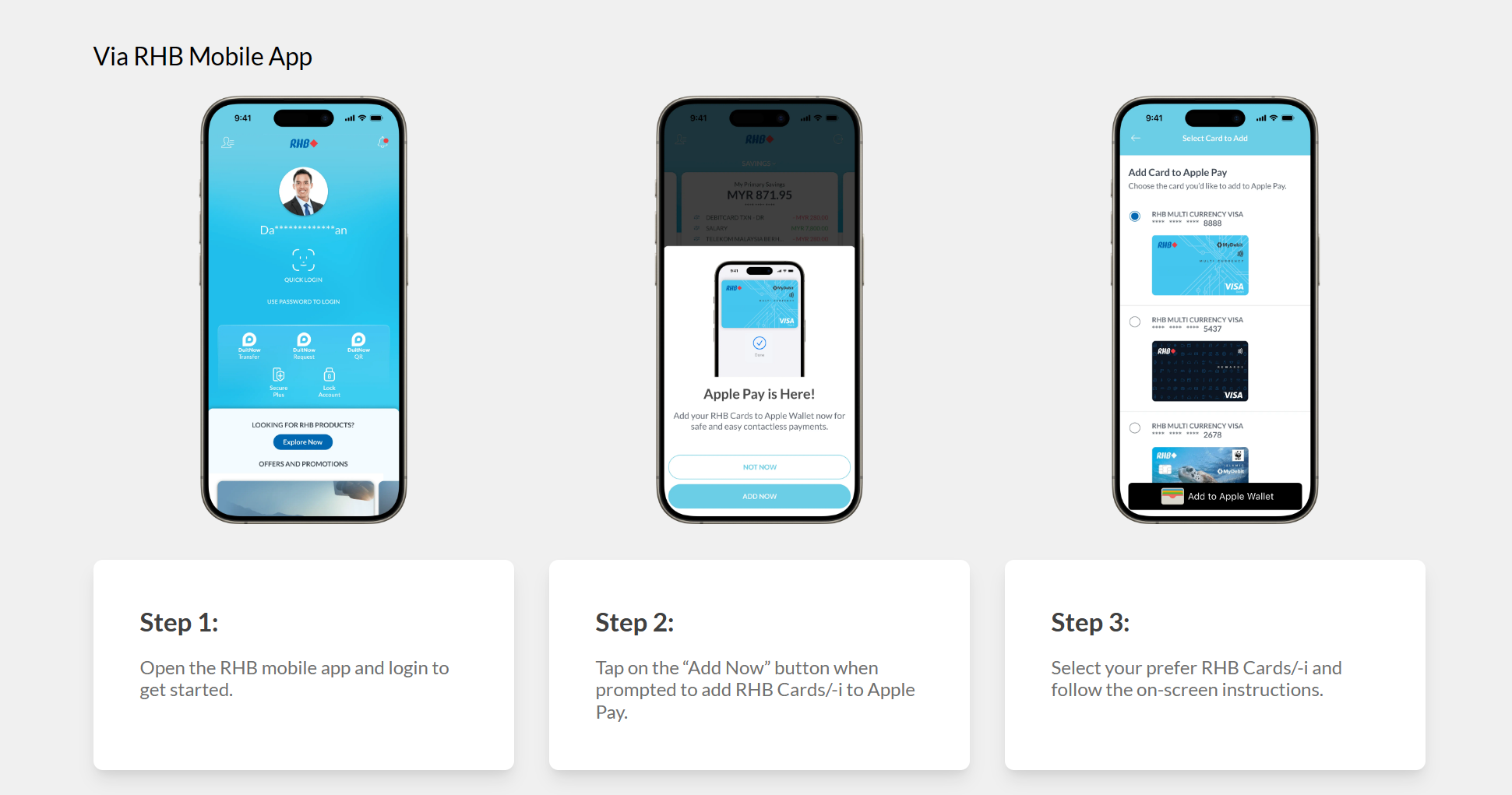 RHB Bank宣布支持Apple Pay,今天起用它消费三次最低RM50即可获RM30 CashBack! 5 image 256