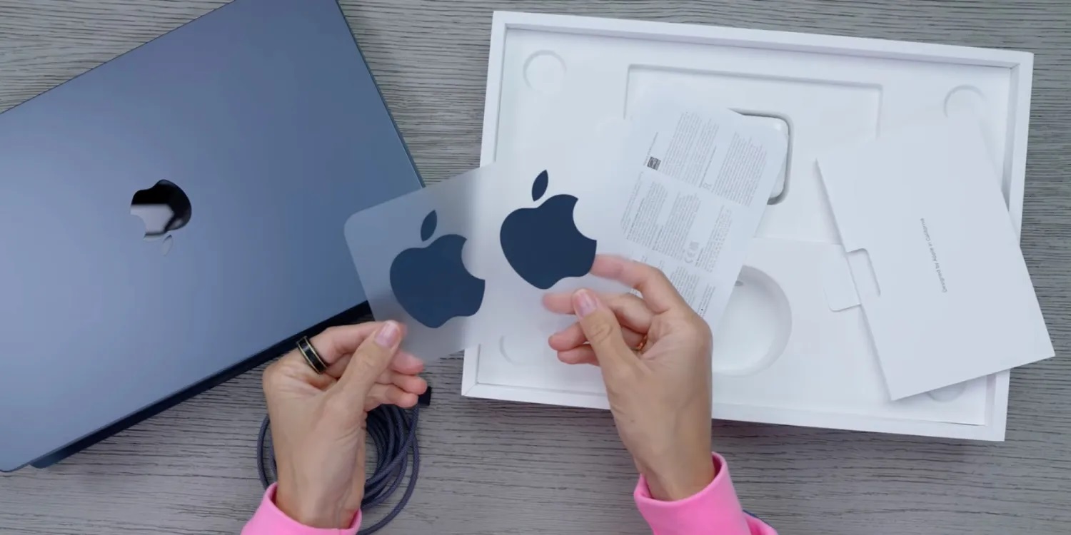 m2 macbook air matching apple stickers 9to5mac