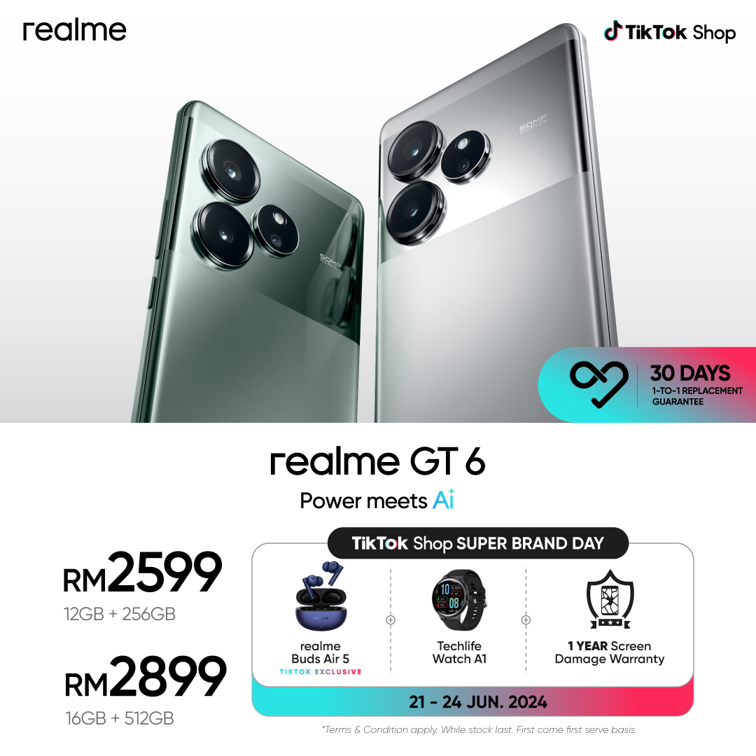 回归了!realme GT 6系列大马发布:集成AI功能、最高骁龙8s Gen 3、120W快充,售RM1999起! 44 448547945 777249701259565 2640028848083298209 n