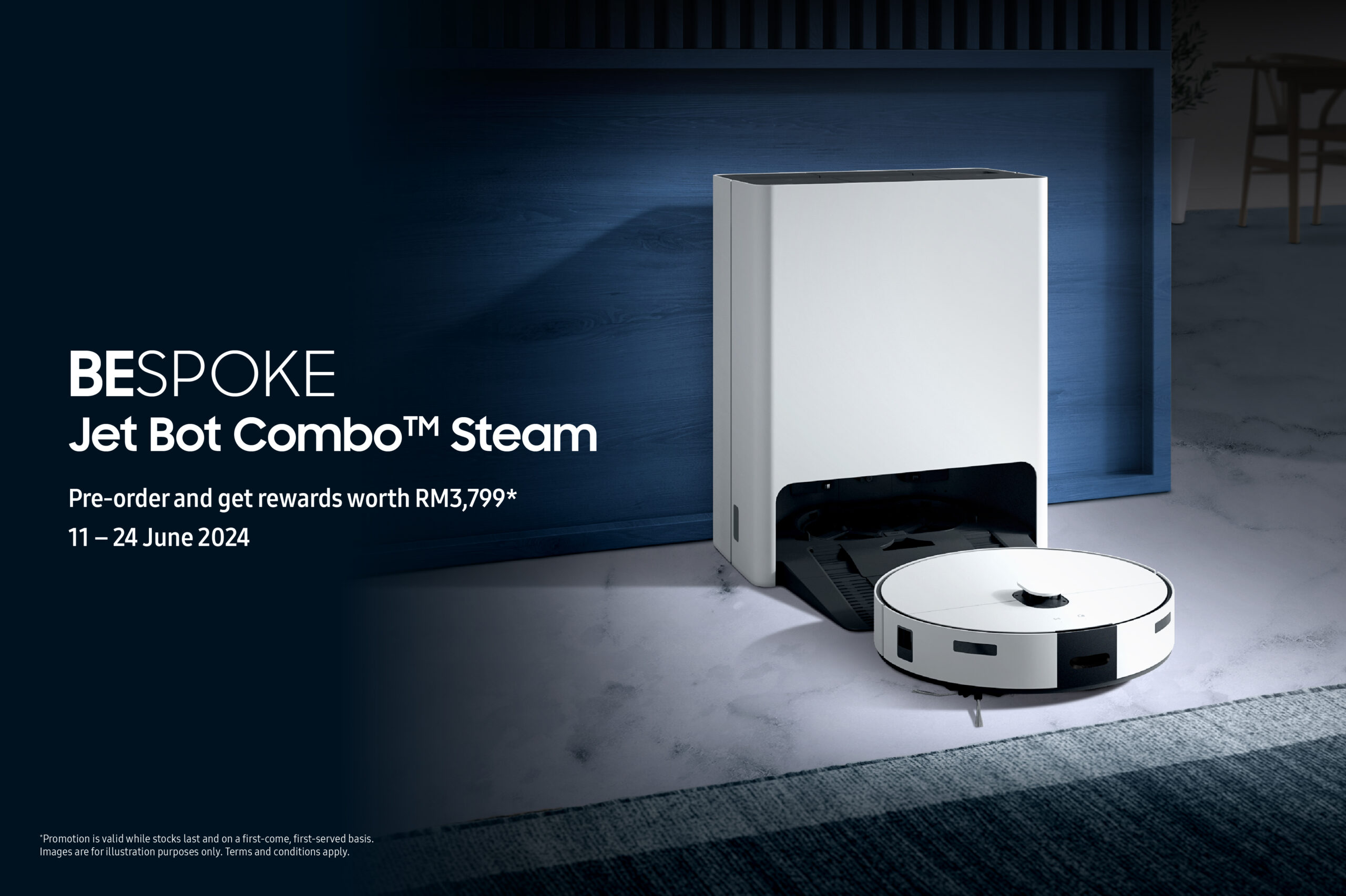 Samsung BESPOKE Jet Bot Combo™ Steam发布：100°C蒸汽杀菌，现在可享RM5499的优惠价！