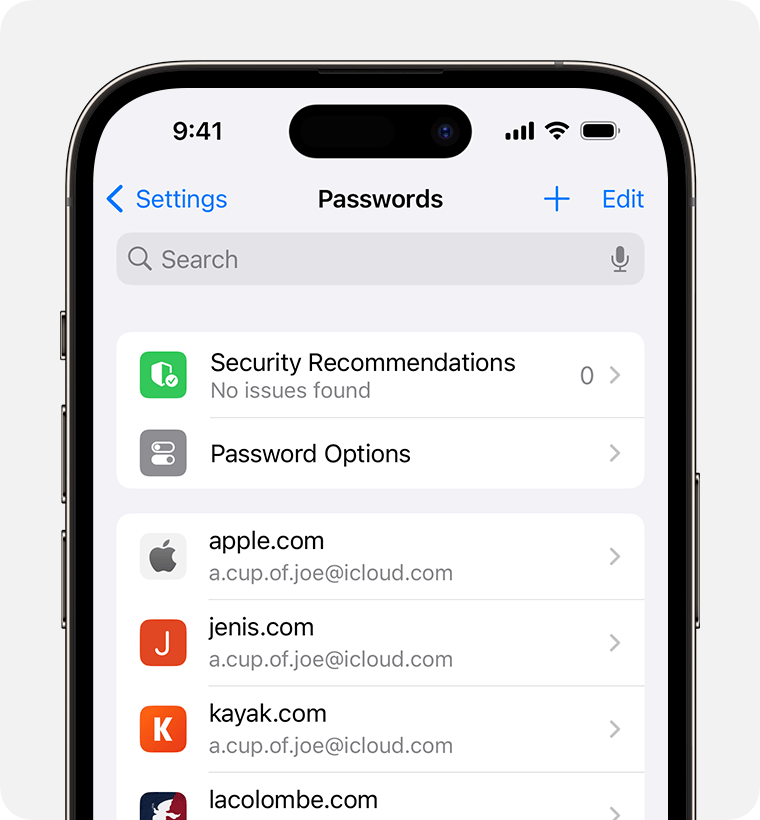 ios 17 iphone 14 pro settings passwords