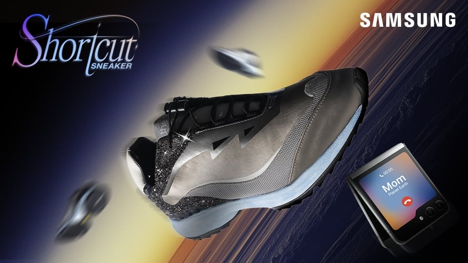 Samsung推出“可以打电话的鞋子”：Shortcut Sneaker跳个舞就能拨打电话、播放音乐！