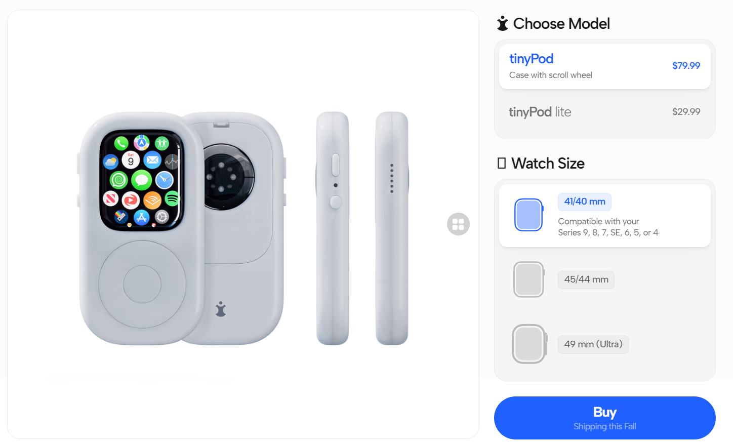 梦回iPod时代!Tiny Pod套壳让Apple Watch秒变iPod,售约RM140! 5 image 165