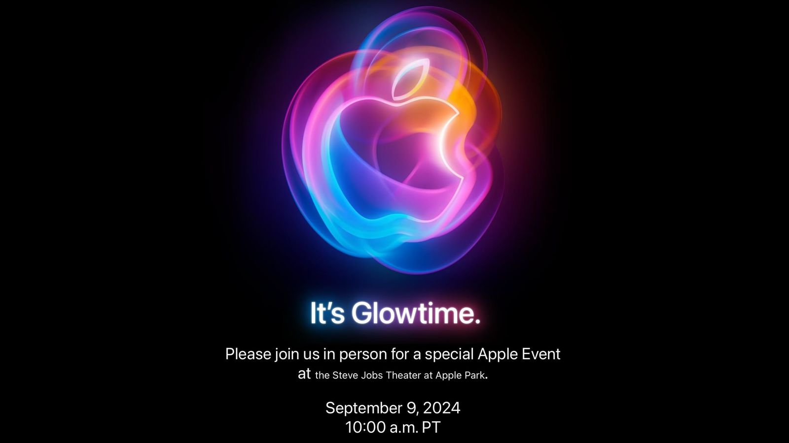 iPhone 16系列要来了!Apple宣布9月10日凌晨1am举办发布会! 3 glowtime event