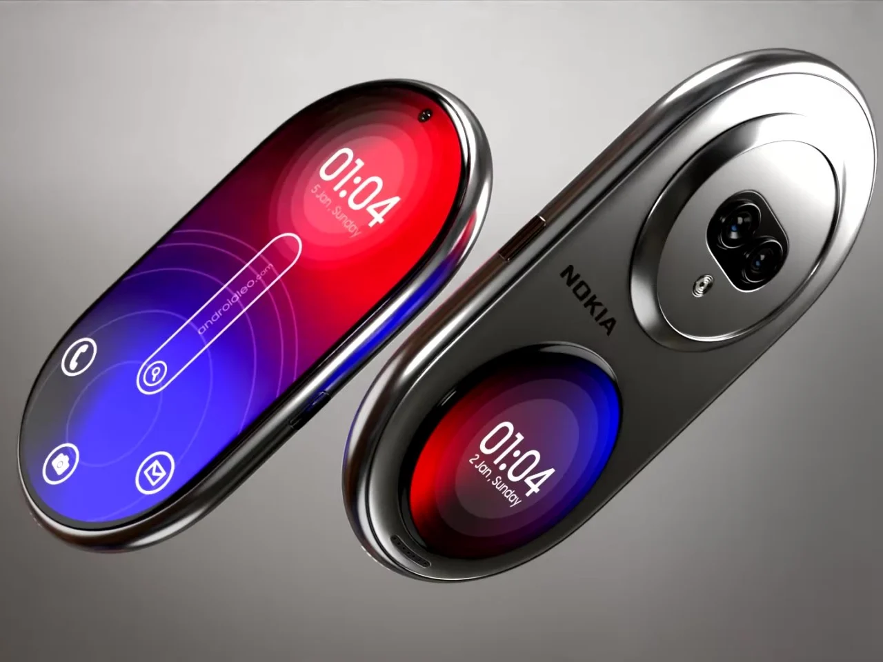 Nokia Infinity Pro揭未来设备的模样 无棱角薄药丸形手机 预计2025上市 5 nokia infinity pro concept 12