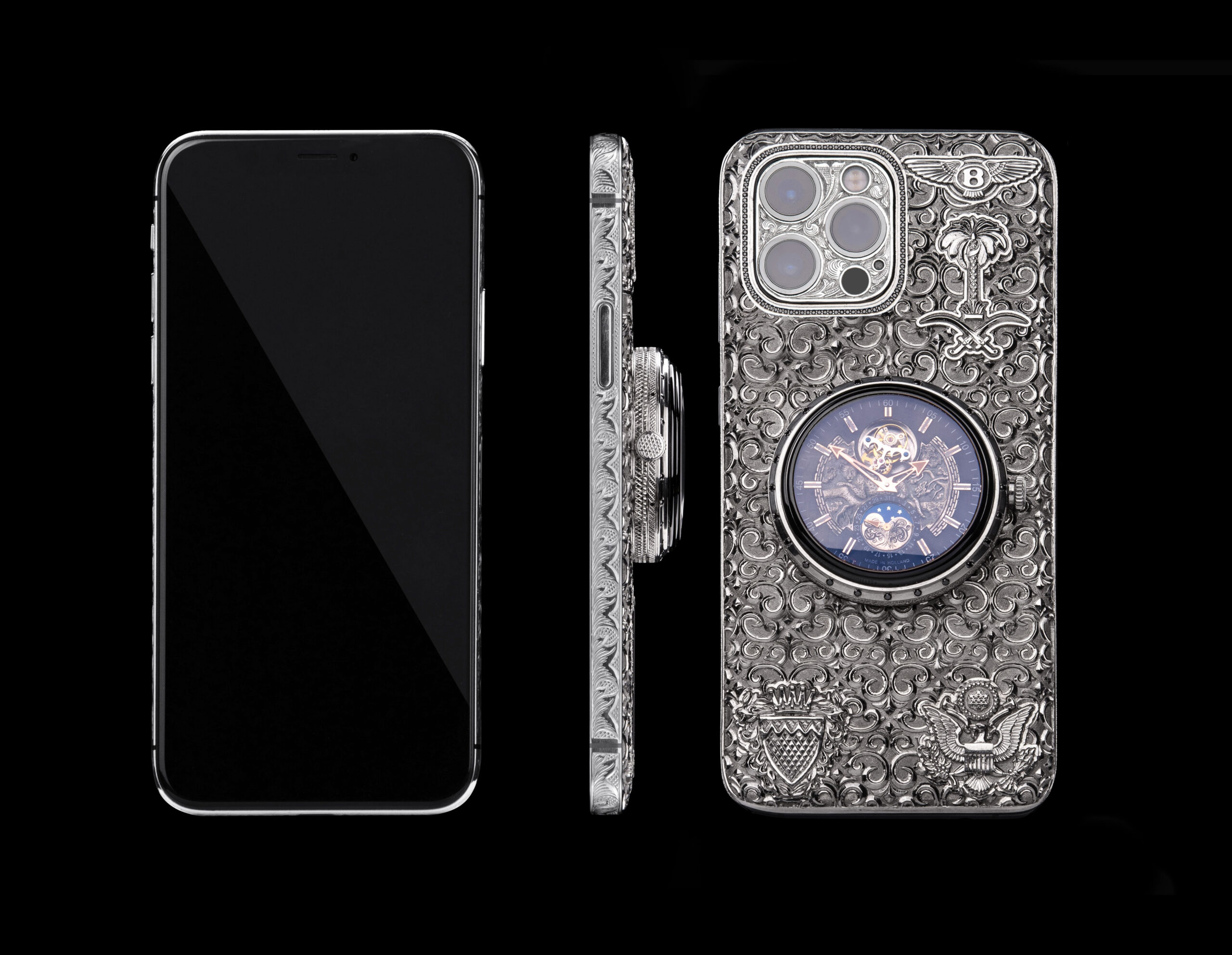 盘点奢侈品手机 HUAWEI三折叠机居然不是最贵的? 8 iPhone 12 Pro Platinum Black Diamond Time Edition 4 scaled 1