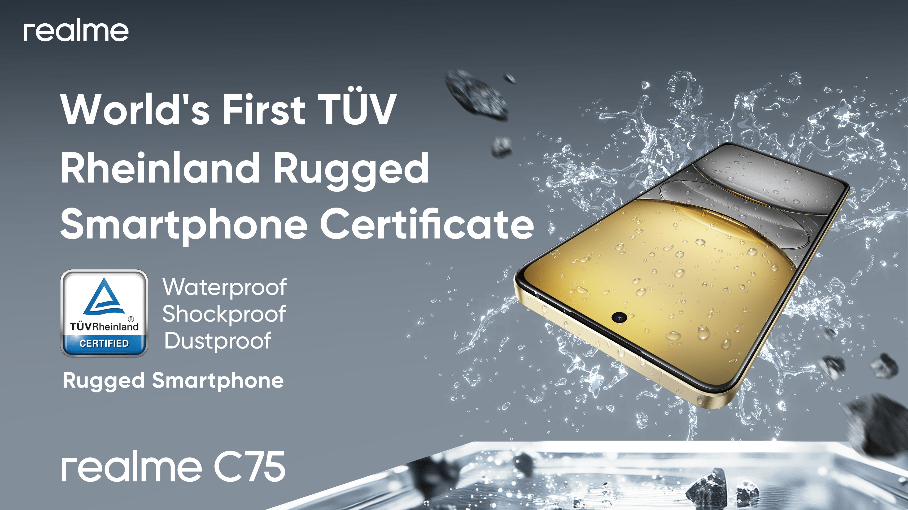 强悍耐用!realme C75大马发布:IP66/68/69防护/军用级抗冲击、6000mAh电池,售RM699! 3 C75 2