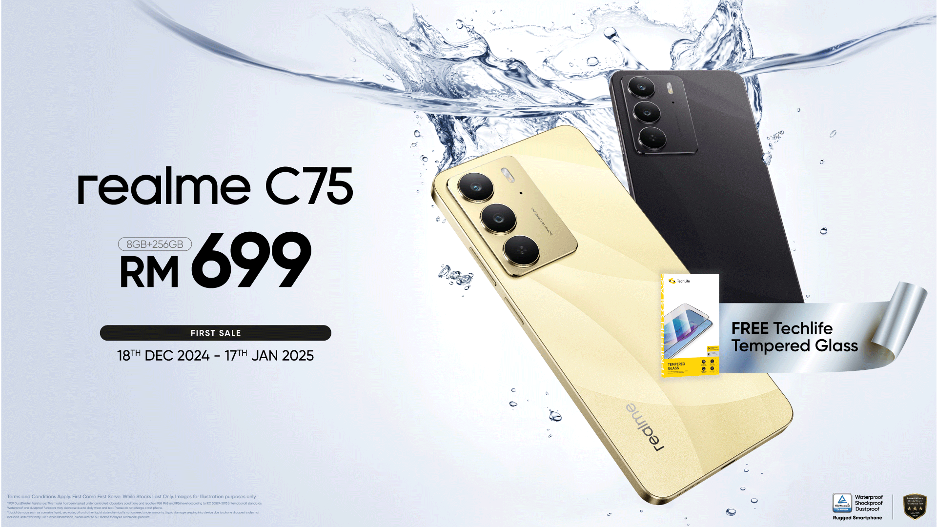 强悍耐用!realme C75大马发布:IP66/68/69防护/军用级抗冲击、6000mAh电池,售RM699! 14 Image 20241217113831
