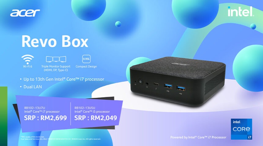 Acer Revo Box迷你桌机大马发布:13代Intel处理器、接口齐全、售RM2049起! 1 revobox