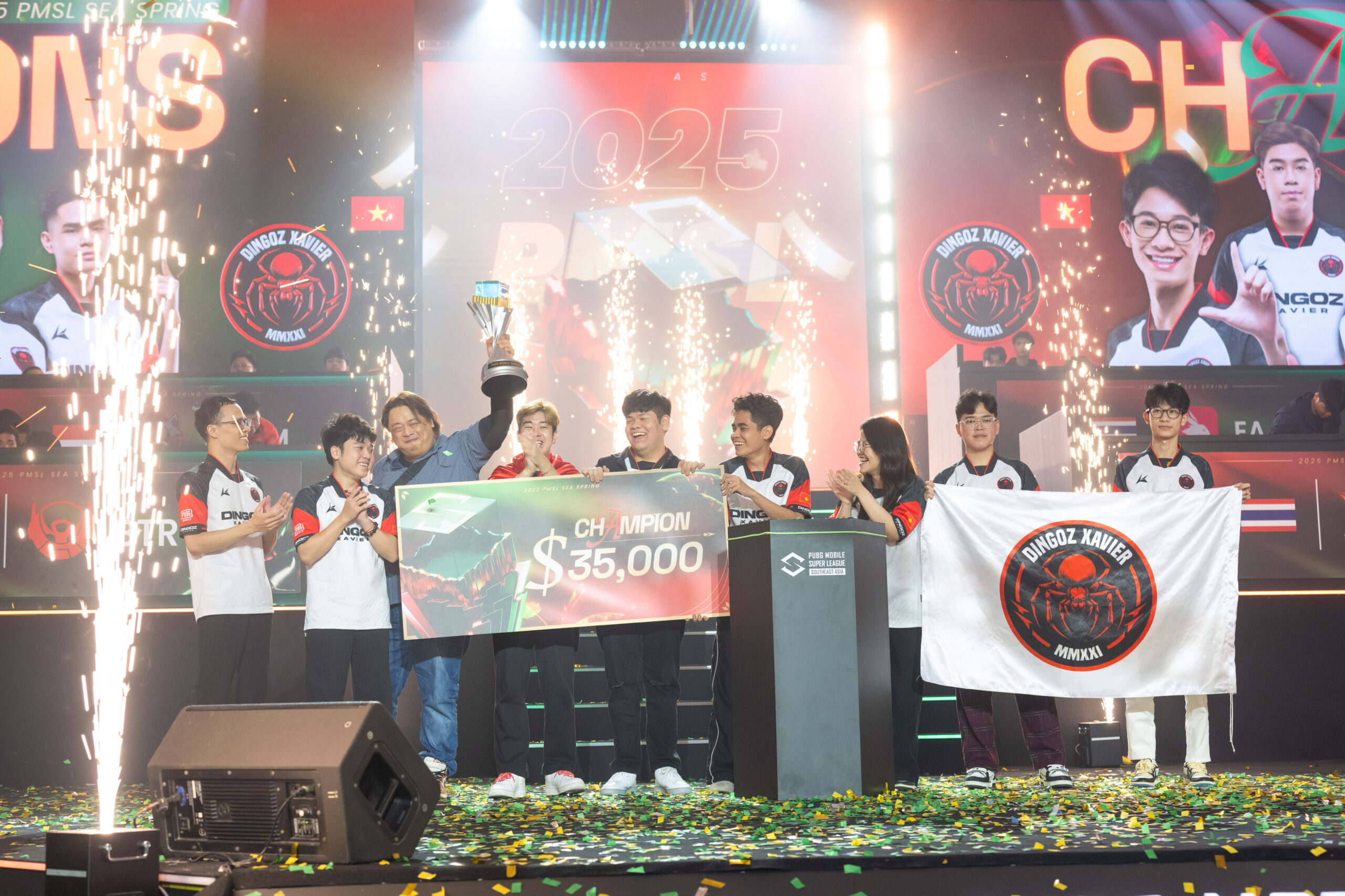 PUBG Mobile PMSL 2025圆满收官!越南战队D'XAVIER夺冠,带走20万美元总奖金! 5 PMSL SEA Spring 2025 Grand Finals Champion DXAVIER 1 scaled