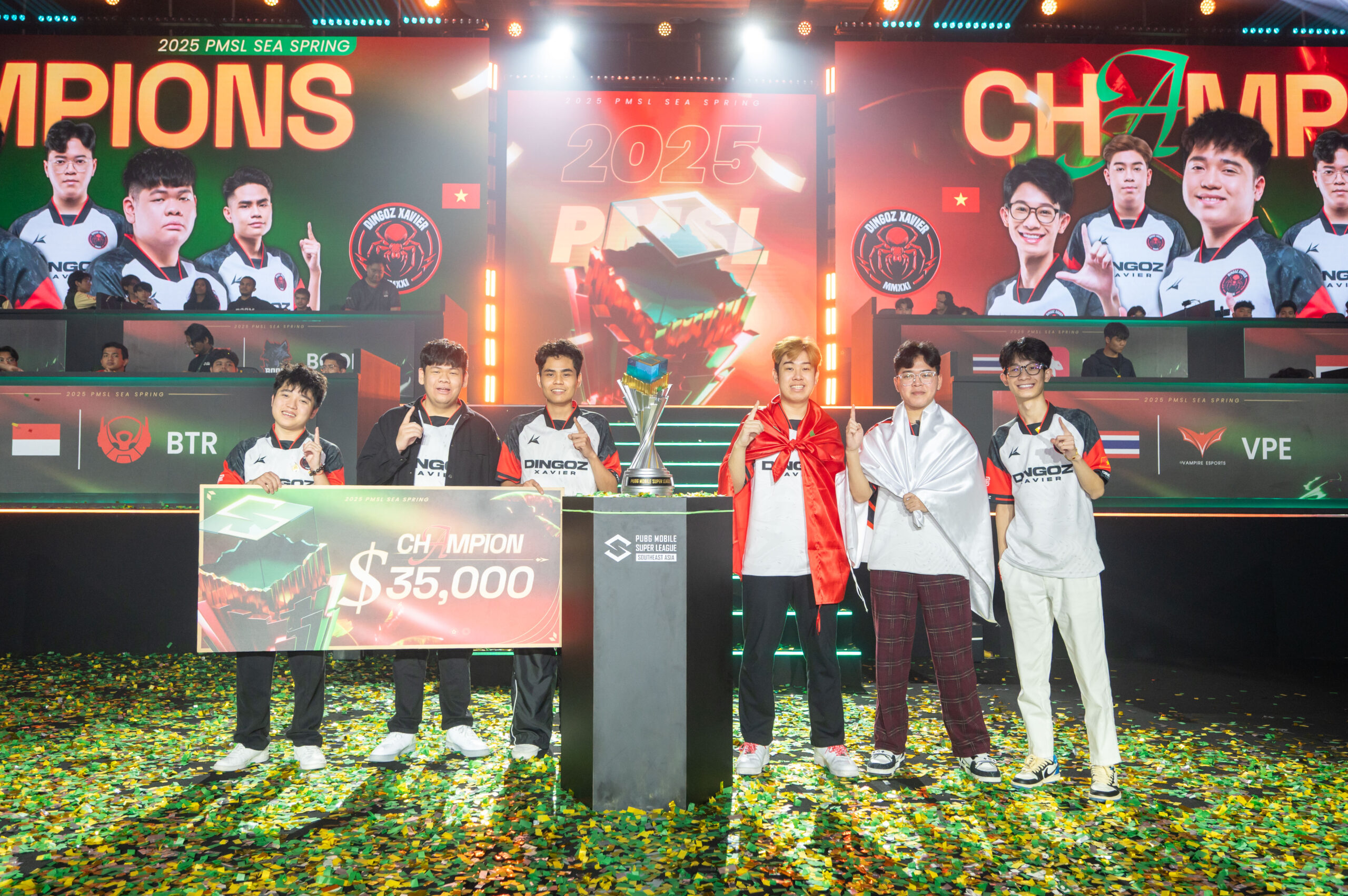 PUBG Mobile PMSL 2025圆满收官!越南战队D'XAVIER夺冠,带走20万美元总奖金! 3 PMSL SEA Spring 2025 Grand Finals Champion DXAVIER 2 1 scaled
