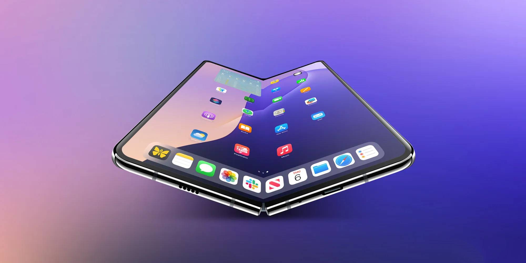 首款iPhone折叠机要来了?外媒曝Apple折叠内屏或配备屏下摄像头技术! 3 9421741340545 .pic hd