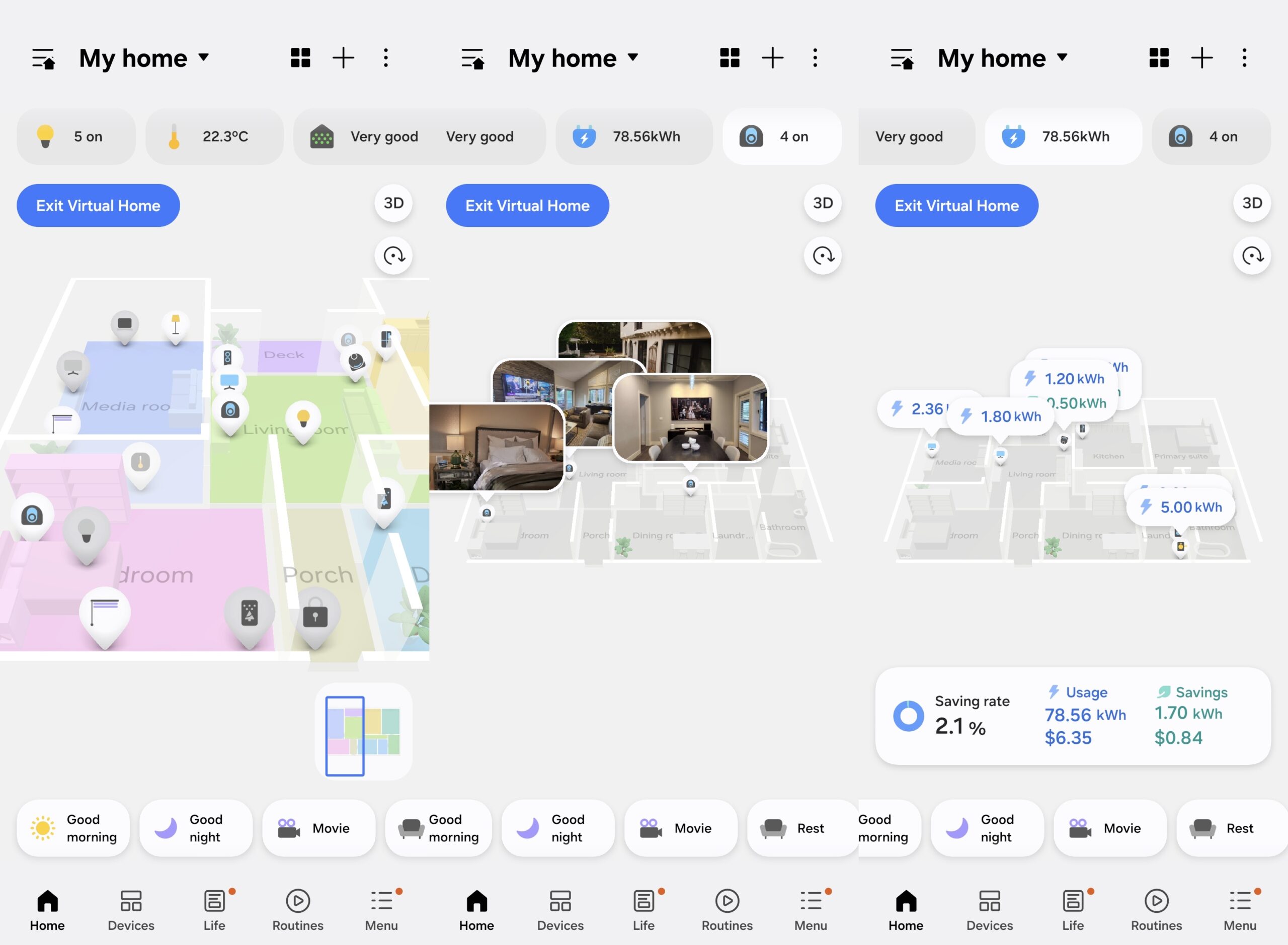 把家里变成3D地图!Samsung智能家居这功能,管理全家生态系统超轻松! 3 把家里变成3D地图!Samsung智能家居这功能,管理全家生态系统超轻松!