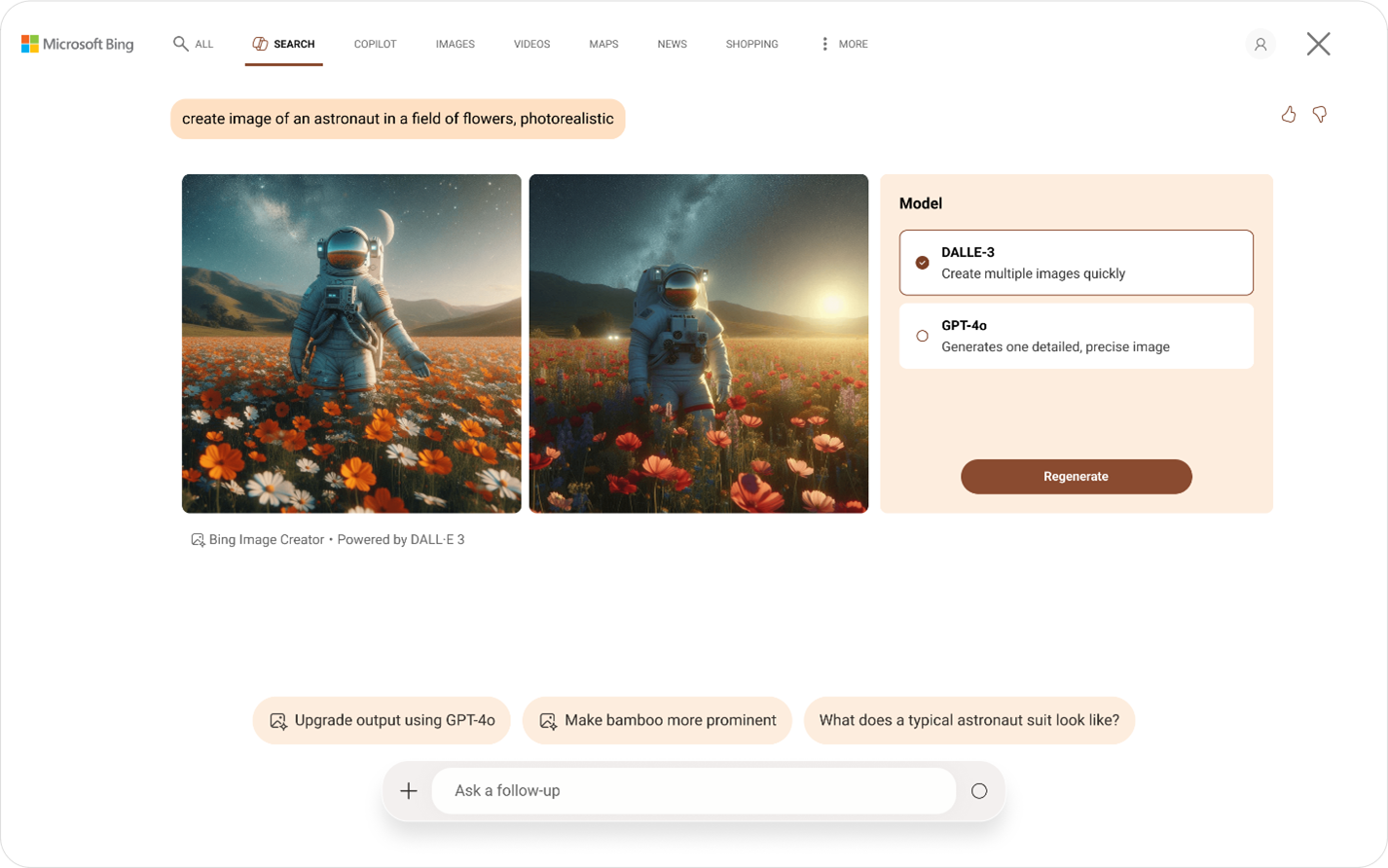 Microsoft宣布Bing Image Creator接入GPT-4o模型:支持文本生成图片,免费开放给用户使用! - Zing Gadget