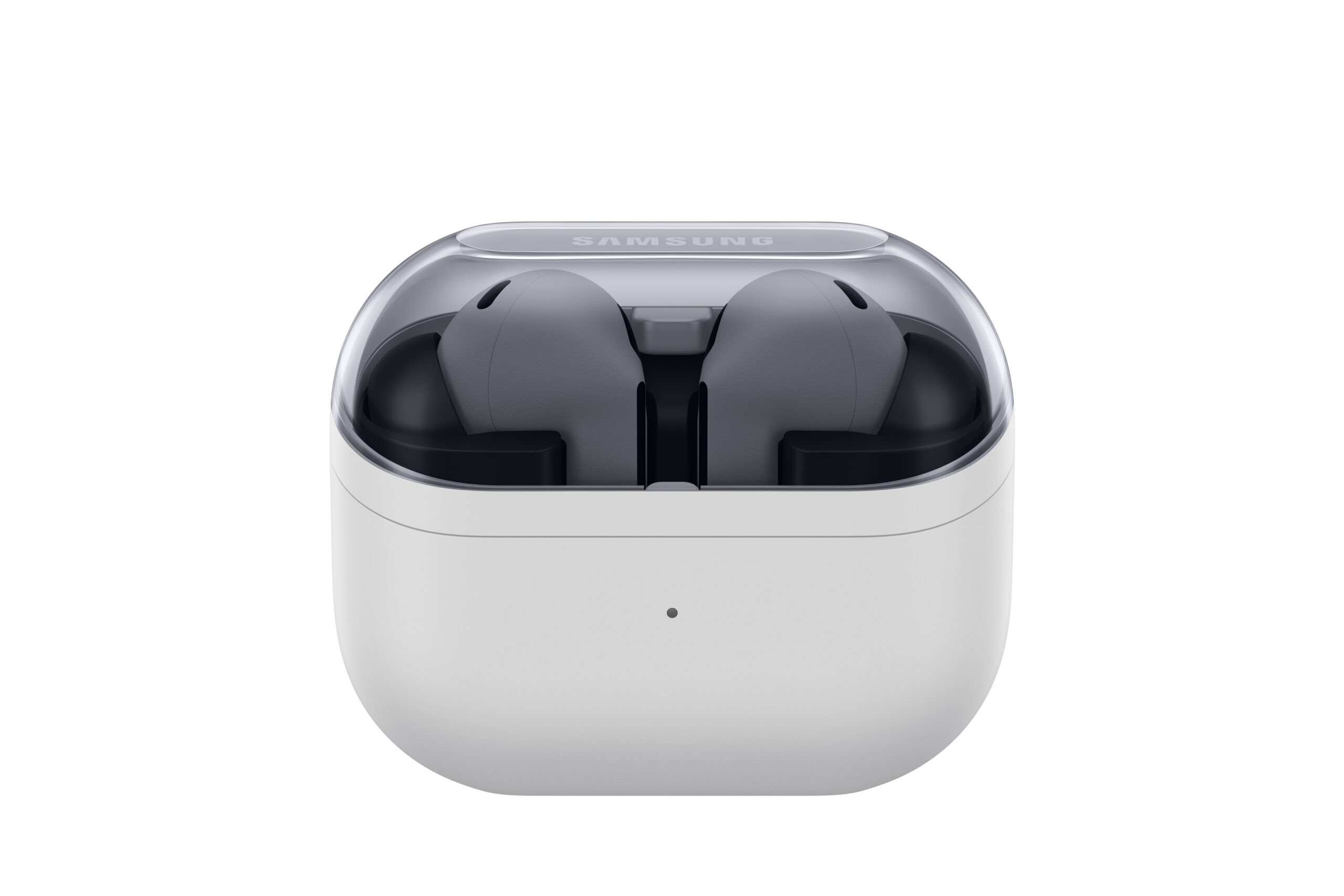 Samsung Galaxy Buds3 FE 发布:Blade设计、升级音频性能、Galaxy AI功能,价格更亲民! 7 Galaxy Buds3 FE Gray 004 Case Front scaled