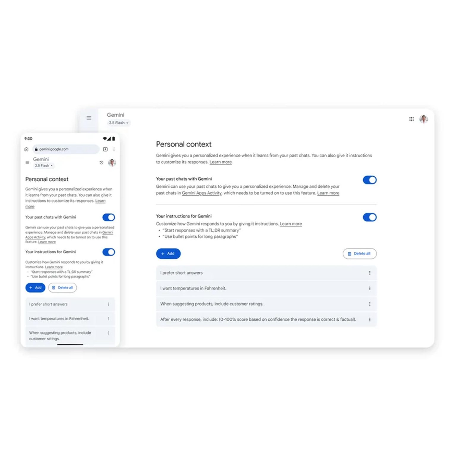 AI 也有记性了!Google Gemini 新功能:会记住和你的对话,还会主动推荐! 2 Google Gemini Personal Context 1536x1536 1