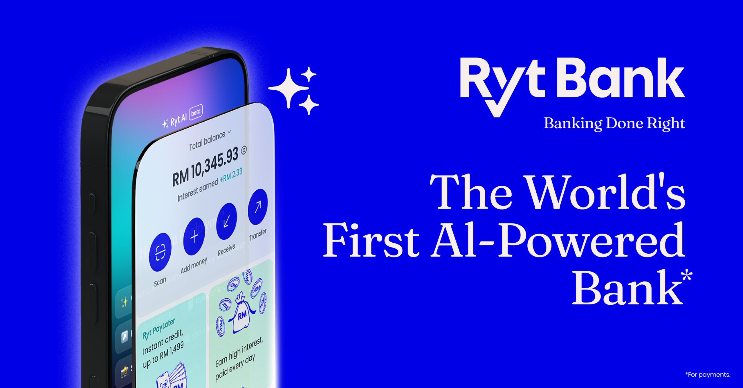 大马首个AI数码银行 Ryt Bank 全面上线!最高可获4%年利率、1.2%海外消费现金回扣、高达RM1,499贷款服务! 2 Ryt Bank Worlds First AI Powered Bank EN scaled