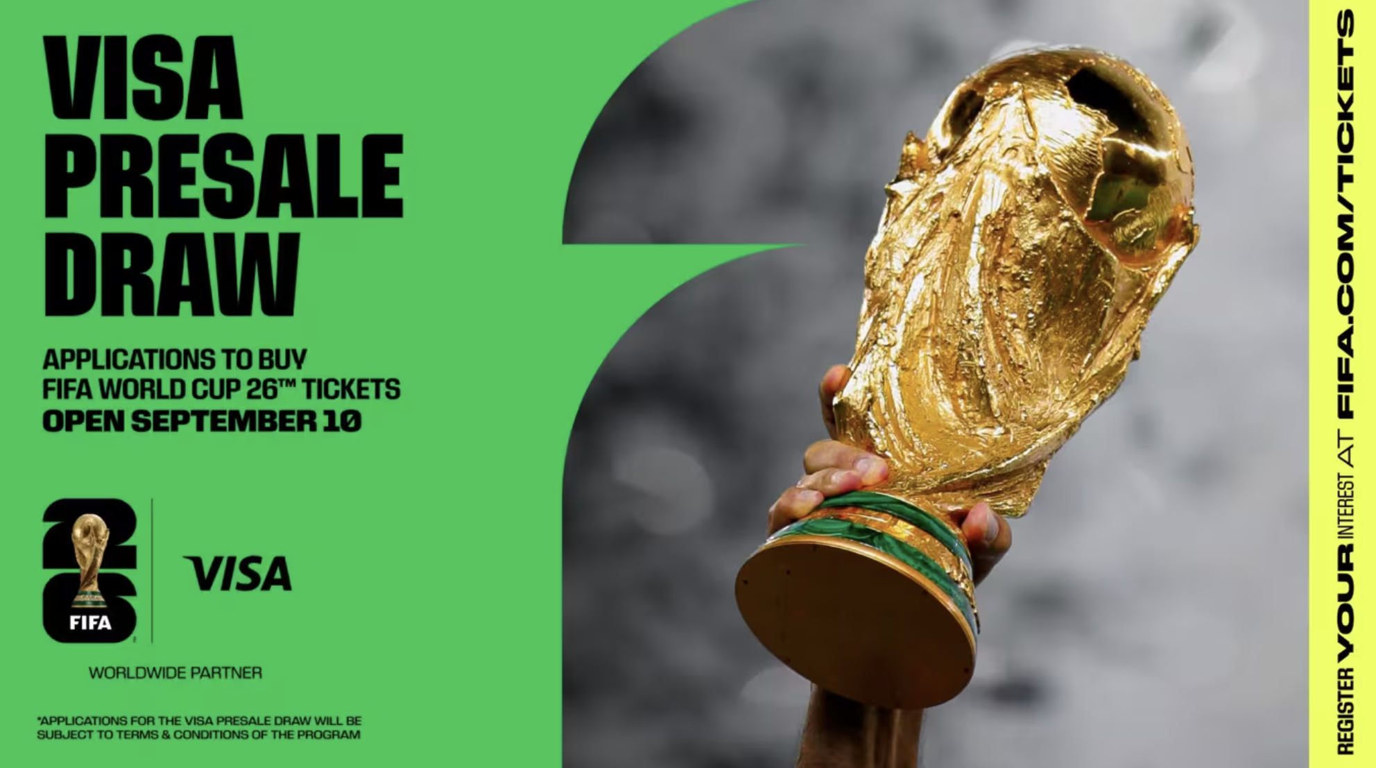 四年一次世界杯要来了!Visa成为支付技术合作伙伴,推出首届Visa Presale Draw抽幸运儿开放抢先买票! 2 Screenshot 2025 08 26 171419