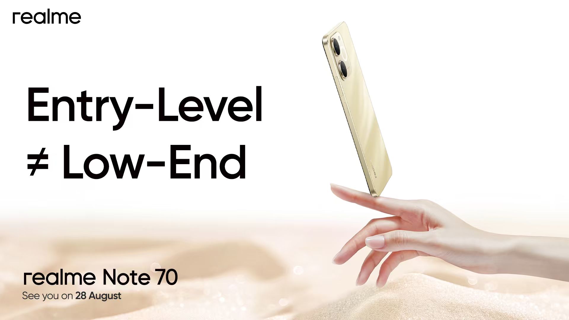 入门机也能很猛!realme Note 70 将于 8 月 28 日大马发布:6300mAh 电池、7.94mm 机身、IP54 防尘防水! 2 realme Note 70 KV