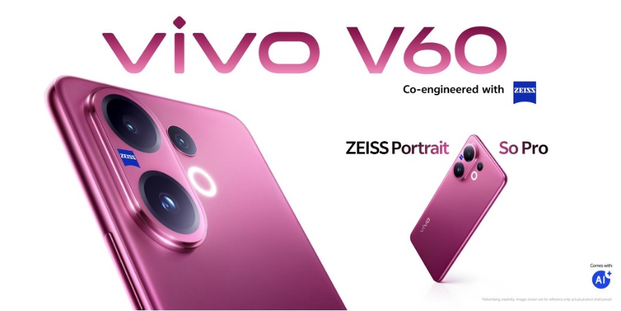 大马售价RM1899起!vivo V60发布:搭载50MP蔡司潜望长焦、6500mAh电池、骁龙7 Gen 4! 2 vivo V60 Main KV