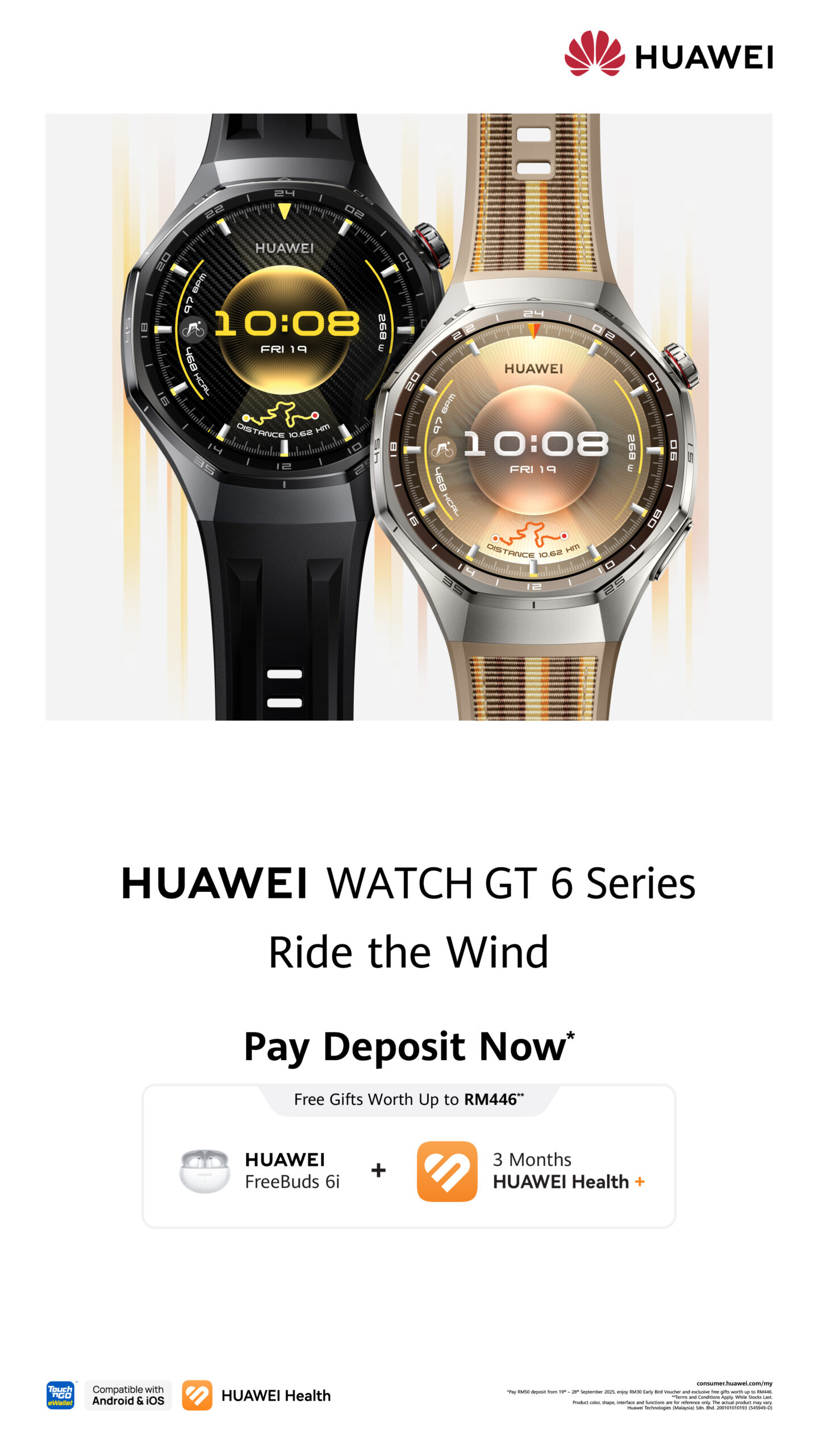 潜水 150 米、续航 21 天!HUAWEI WATCH GT 6 系列和 Ultimate 2 将于 9 月 29 日大马发布! 2 HUAWEI WATCH GT 6 SERIES 1080x1920 2 scaled