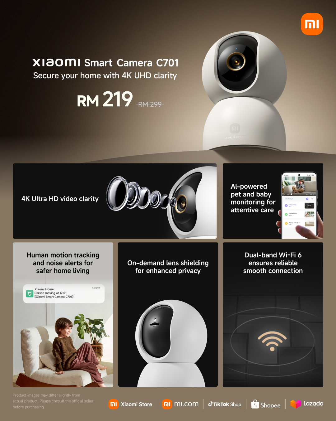 早鸟价 RM219 起!小米发布多款 AIoT 新品:手表、耳机、扫地机器人、电视全都有!还有 SU7 合金模型车! 23 Xiaomi Smart Camera C701 1080x1350 KV with Price 1