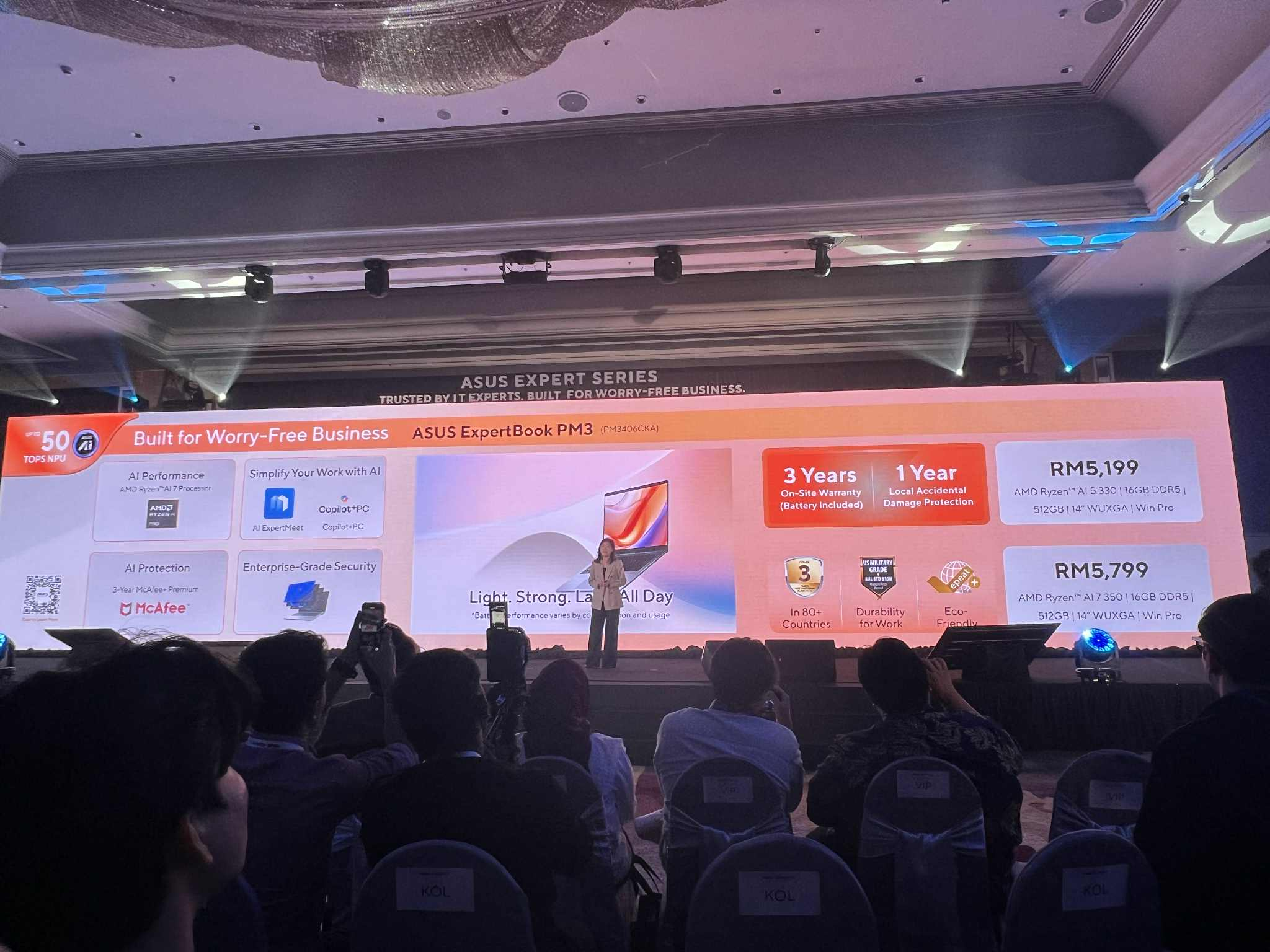 ASUS Expert系列电脑发布:企业级安全防护、ASUS自家AI解决方案,办公、IT、安全管理兼具,RM3599起! 3 ASUS Expert系列电脑发布:企业级安全防护、ASUS自家AI解决方案,办公、IT、安全管理兼具,RM3599起!