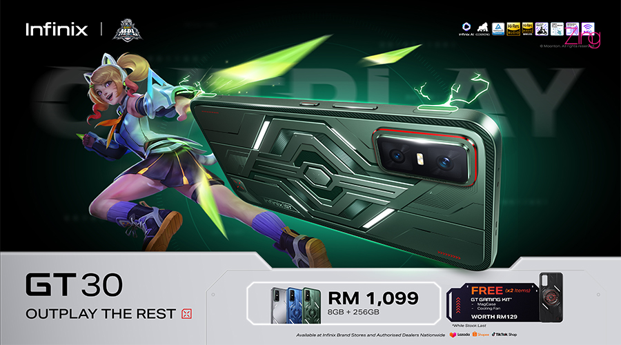 Infinix GT 30 登陆大马　RM1,099