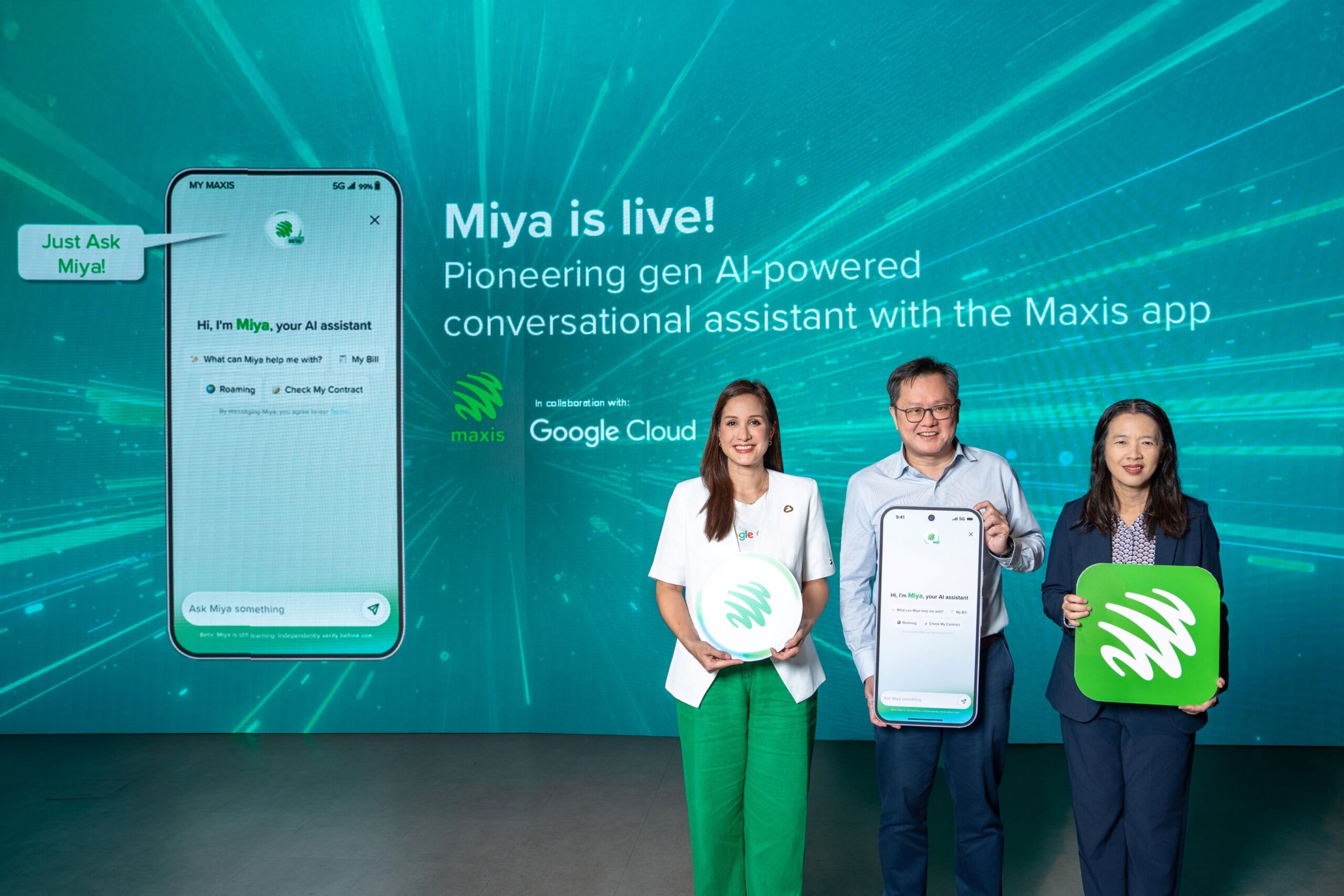 不必打给客服!Maxis 携手 Google Cloud 推出「Miya」AI 助理:用聊天就能搞定账单与服务! 2 Image 1 15 1 scaled
