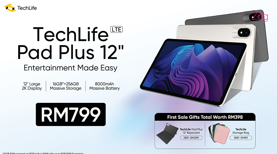 TechLife Pad Plus 12" LTE 大马售价