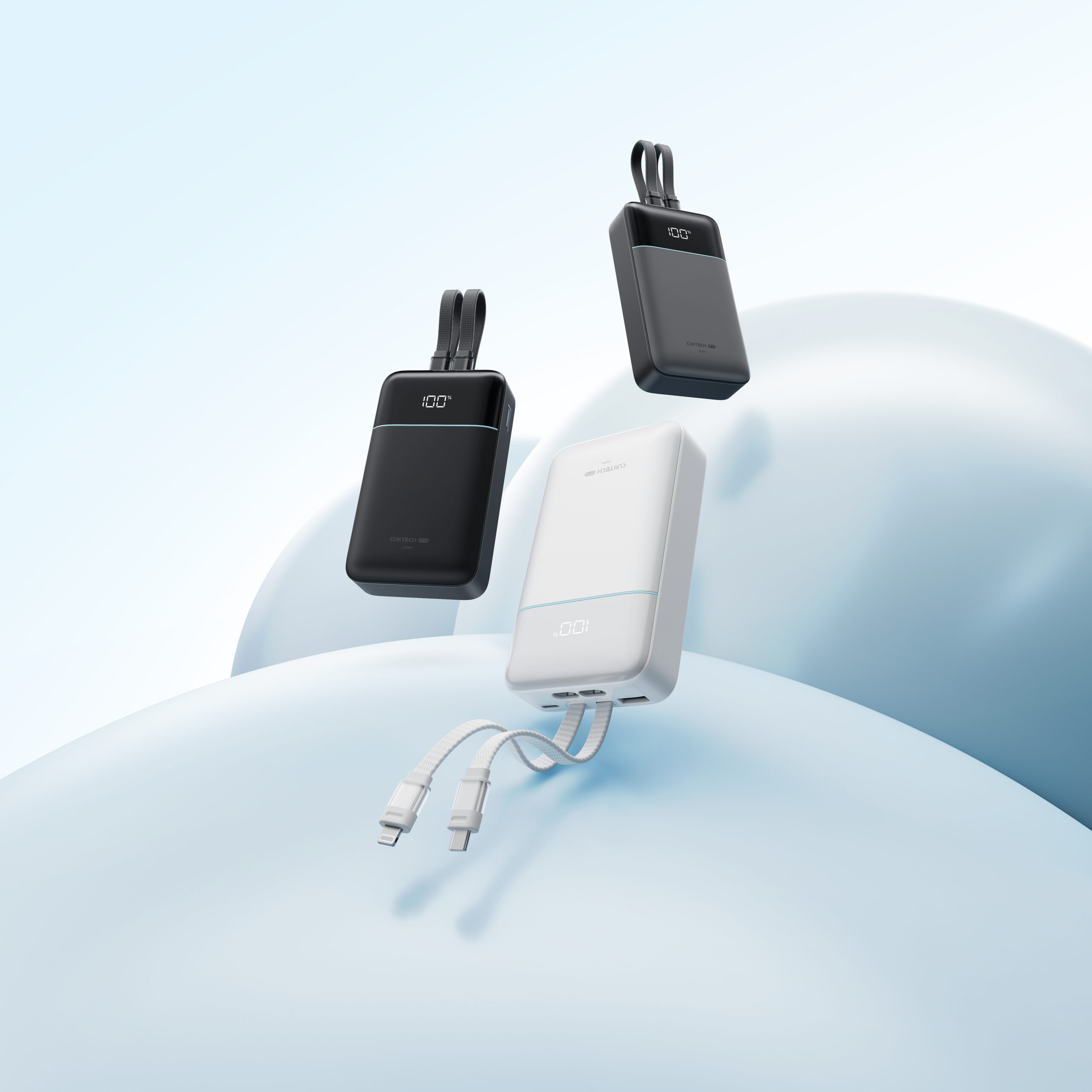 CUKTECH宣布和小米合作!推出Powerbank、充电器新品:最高100W、有3C认证等,大马售价RM69起! 5 CUKTECH CP24 Power Bank with Dual Built in Cables 07 scaled